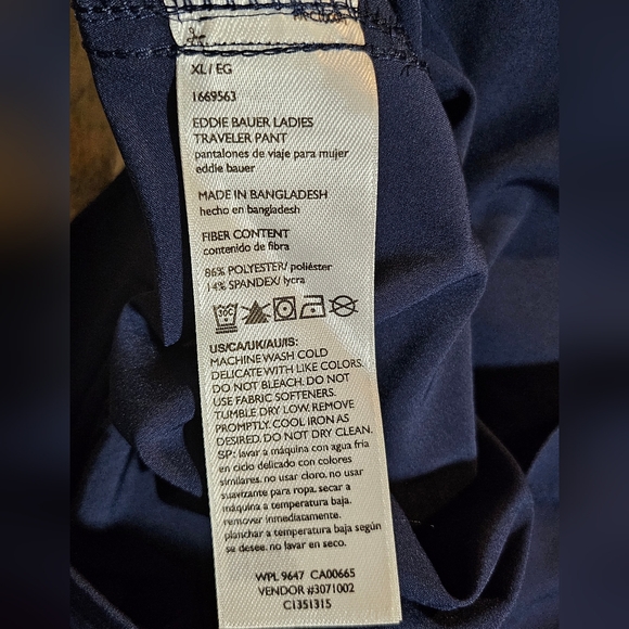 Eddie Bauer Ladies Traveler Ankle Pants Size XL - Picture 6 of 6